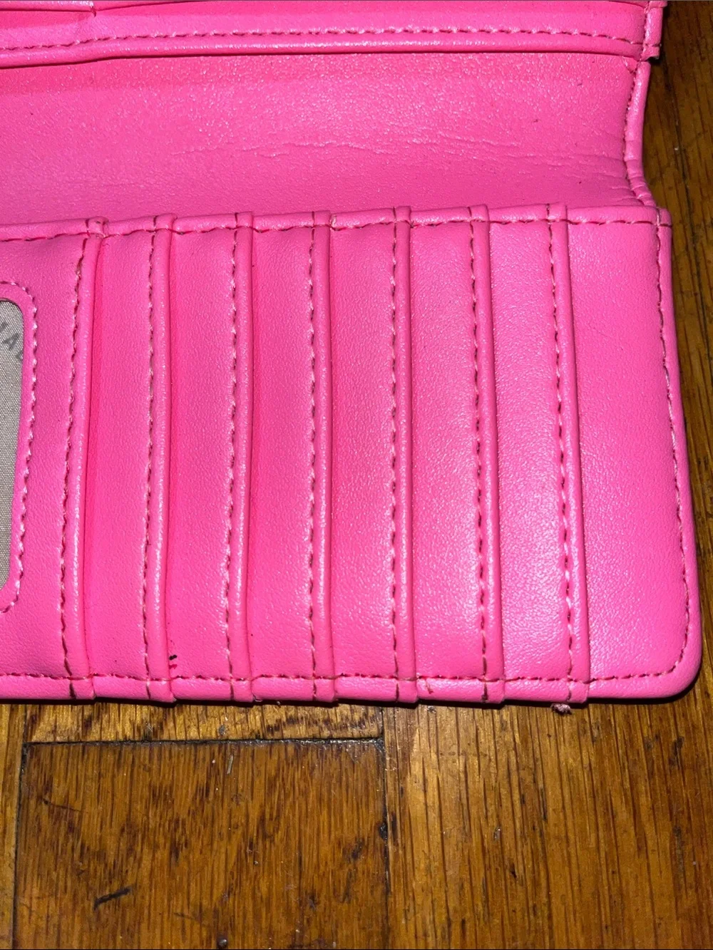 Steve Madden Hot Pink Snap Continental Wallet